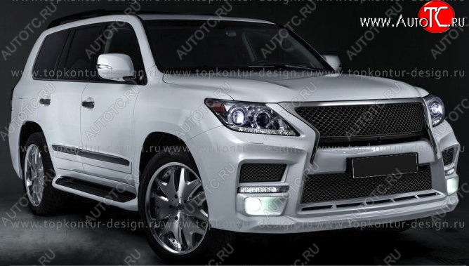 6 199 р. Решётка радиатора TopKontur Design Lexus LX570 J200 1-ый рестайлинг (2012-2015)  с доставкой в г. Таганрог