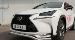 15 999 р. Защита переднего бампера (Ø63 мм волна, нержавейка, F-SPORT) SLITKOFF  Lexus NX200T  Z10 (2014-2017)  с доставкой в г. Таганрог. Увеличить фотографию 2