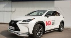 15 999 р. Защита переднего бампера (Ø63 мм волна, нержавейка, F-SPORT) SLITKOFF  Lexus NX200T  Z10 (2014-2017)  с доставкой в г. Таганрог. Увеличить фотографию 4