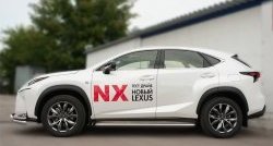 24 749 р. Широкая защита порогов F SPORT Russtal Lexus NX200T Z10 (2014-2017) (Текстура поверхности листа №1)  с доставкой в г. Таганрог. Увеличить фотографию 4