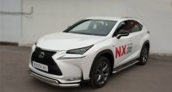 24 749 р. Широкая защита порогов F SPORT Russtal Lexus NX200T Z10 (2014-2017) (Текстура поверхности листа №1)  с доставкой в г. Таганрог. Увеличить фотографию 7