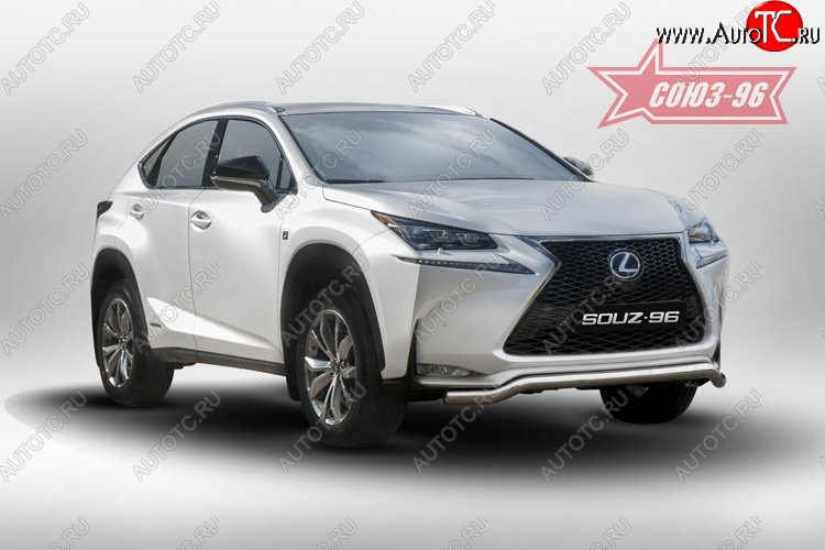 18 764 р. Защита переднего бампера одинарная Sport Souz-96 Premium (d60) Lexus NX200 Z10 дорестайлинг (2014-2017)  с доставкой в г. Таганрог