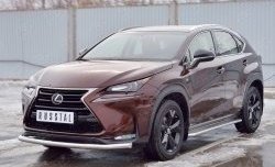 17 999 р. Защита переднего бампера (Ø63 мм, нержавейка) SLITKOFF Lexus NX200 Z10 дорестайлинг (2014-2017)  с доставкой в г. Таганрог. Увеличить фотографию 2