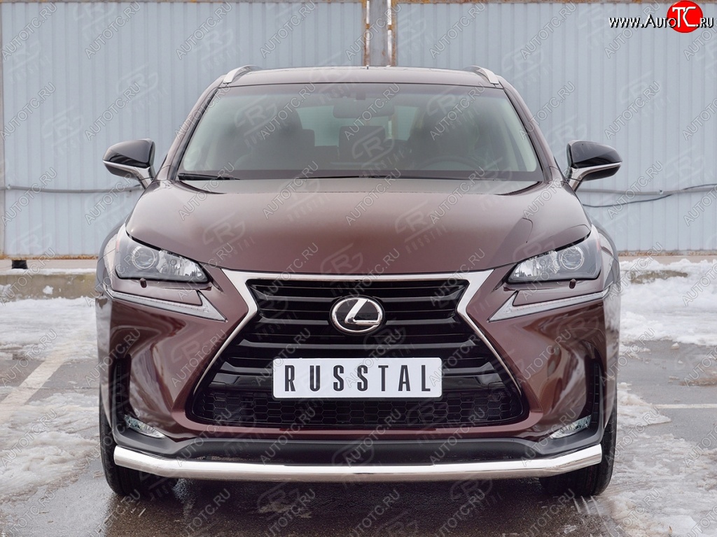 17 999 р. Защита переднего бампера (Ø63 мм, нержавейка) SLITKOFF Lexus NX200 Z10 дорестайлинг (2014-2017)  с доставкой в г. Таганрог