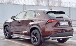 17 999 р. Защита заднего бампера (Ø63 мм, нержавейка) SLITKOFF Lexus NX200 Z10 дорестайлинг (2014-2017)  с доставкой в г. Таганрог. Увеличить фотографию 2