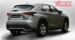 13 319 р. Узкая защита заднего бампера d42 Souz-96  Lexus NX200  Z10 (2014-2017) дорестайлинг  с доставкой в г. Таганрог. Увеличить фотографию 1