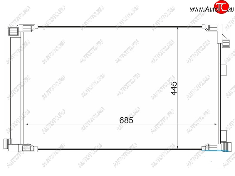 12 199 р. Радиатор кондиционера SAT  Lexus NX200  Z10 - NX300h  Z10  с доставкой в г. Таганрог