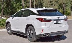 18 799 р. Защита заднего бампера (Ø63 мм, окрашенная) SLITKOFF  Lexus RX  200T (2015-2017) AL20 дорестайлинг  с доставкой в г. Таганрог. Увеличить фотографию 2