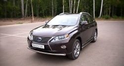 15 749 р. Одинарная защита переднего бампера диаметром 63 мм SLITKOFF  Lexus RX270  AL10 - RX450H  AL10  с доставкой в г. Таганрог. Увеличить фотографию 4