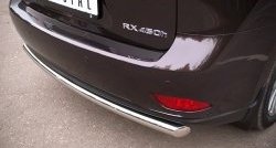 16 799 р. Одинарная защита заднего бампера из трубы диаметром 63 мм SLITKOFF Lexus RX350 AL10 дорестайлинг (2008-2012)  с доставкой в г. Таганрог. Увеличить фотографию 3