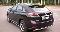 16 799 р. Одинарная защита заднего бампера из трубы диаметром 63 мм SLITKOFF Lexus RX350 AL10 дорестайлинг (2008-2012)  с доставкой в г. Таганрог. Увеличить фотографию 4