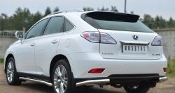 14 649 р. Защита заднего бампера (Ø63 мм, нержавейка) SLITKOFF  Lexus RX270  AL10 - RX450H  AL10  с доставкой в г. Таганрог. Увеличить фотографию 2