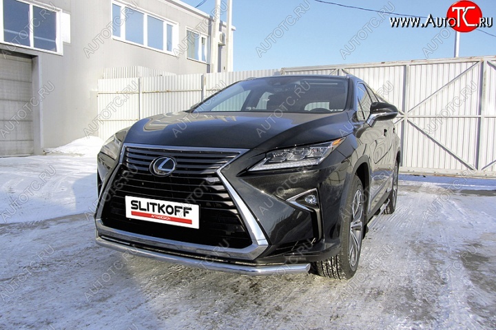 18 849 р. Одинарная защита переднего бампера диаметром 57 мм Slitkoff  Lexus RX350  AL20 (2015-2019) дорестайлинг (Нержавейка, Полированная)  с доставкой в г. Таганрог