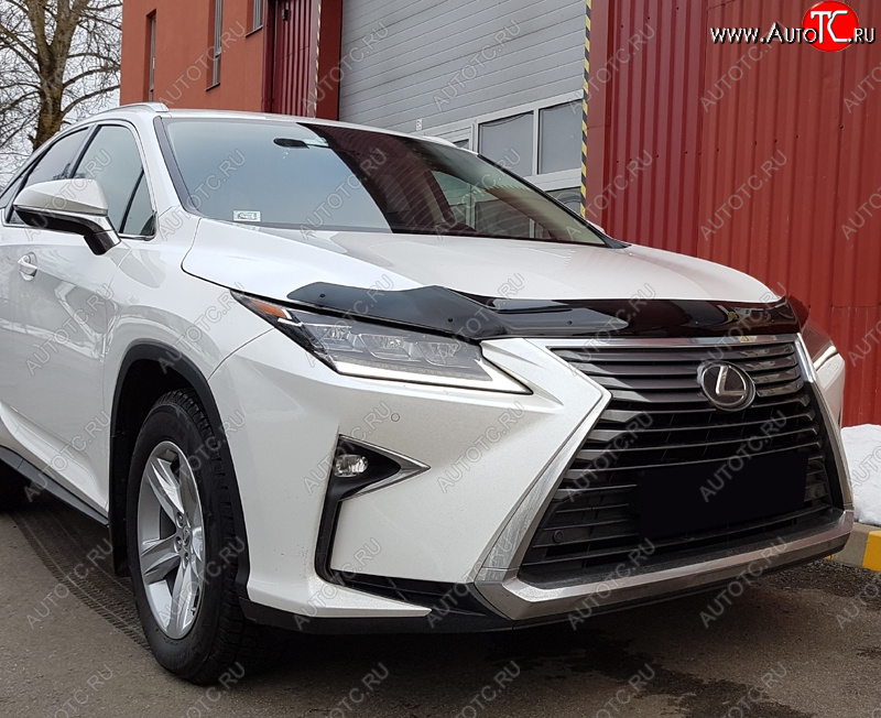 2 999 р. Дефлектор капота SIM Lexus RX350L AL20 дорестайлинг (2017-2019)  с доставкой в г. Таганрог