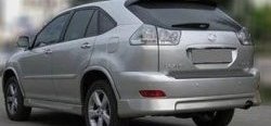 7 199 р. Накладка на задний бампер СТ v1 Lexus RX350 AL10 дорестайлинг (2008-2012) (Неокрашенная)  с доставкой в г. Таганрог. Увеличить фотографию 2