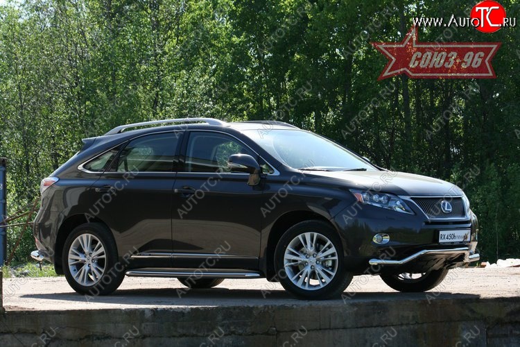 16 199 р. Защита переднего бампера одинарная Souz-96 (d60) Lexus RX450H AL10 дорестайлинг (2009-2012)  с доставкой в г. Таганрог