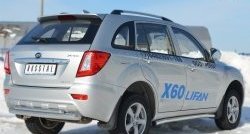 13 849 р. Защита порогов из круглой трубы диаметром 63 мм Russtal Lifan X60 дорестайлинг (2011-2015) (Защита порогов с со скосами на торцах (вариант 1))  с доставкой в г. Таганрог. Увеличить фотографию 5