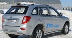 13 849 р. Защита порогов из круглой трубы диаметром 63 мм Russtal Lifan X60 дорестайлинг (2011-2015) (Защита порогов с со скосами на торцах (вариант 1))  с доставкой в г. Таганрог. Увеличить фотографию 9