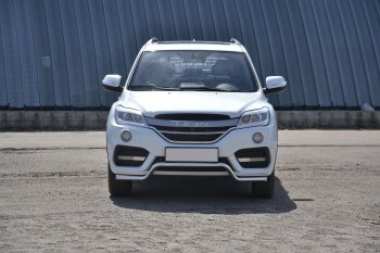 17 999 р. Защита переднего бампера Petroil Tuning (d51, волна) Lifan X60 2-ой рестайлинг (2016-2024) (Нержавеющая полированная сталь)  с доставкой в г. Таганрог. Увеличить фотографию 4