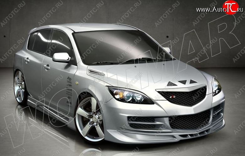 12 999 р. Пороги накладки CSR Mazda 3/Axela BK дорестайлинг, хэтчбэк (2003-2006)  с доставкой в г. Таганрог