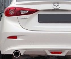 7 199 р. Диффузор заднего бампера Sport v1  Mazda 3/Axela  BM (2013-2016) дорестайлинг, хэтчбэк (Неокрашенная)  с доставкой в г. Таганрог. Увеличить фотографию 2