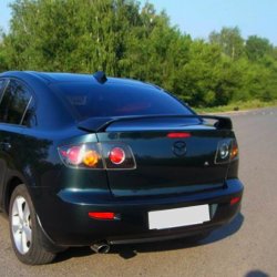 4 149 р. Спойлер RAVEN STYLE Mazda 3/Axela BK дорестайлинг седан (2003-2006) (Неокрашенный)  с доставкой в г. Таганрог. Увеличить фотографию 2