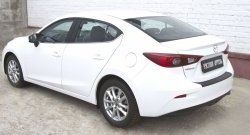 969 р. Накладка на задний бампер RA  Mazda 3/Axela  BM (2013-2016) дорестайлинг седан  с доставкой в г. Таганрог. Увеличить фотографию 4