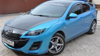 Реснички на фары MV-Tuning Mazda 3/Axela BL дорестайлинг, хэтчбэк 5 дв. (2009-2011)