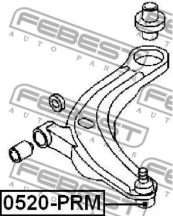 679 р. Шаровая опора Febest (левая/правая)  Mazda 3/Axela  BL - Premacy  с доставкой в г. Таганрог. Увеличить фотографию 2