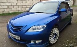 689 р. Реснички на фары Лодочки Mazda 3/Axela BK дорестайлинг, хэтчбэк (2003-2006) (Неокрашенные)  с доставкой в г. Таганрог. Увеличить фотографию 4