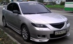 2 599 р. Клыки на передний бампер Style Mazda 3/Axela BK дорестайлинг седан (2003-2006) (Неокрашенные)  с доставкой в г. Таганрог. Увеличить фотографию 4