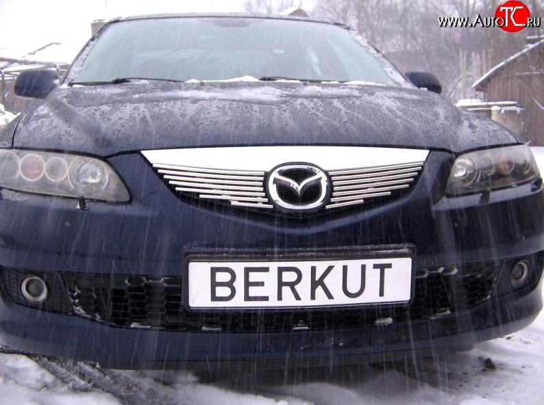 4 999 р. Декоративная вставка решетки радиатора Berkut Mazda 6 GG седан дорестайлинг (2002-2005)  с доставкой в г. Таганрог