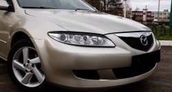 669 р. Реснички RA на фары Mazda 6 GG лифтбэк дорестайлинг (2002-2005) (Неокрашенные)  с доставкой в г. Таганрог. Увеличить фотографию 2