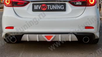 2 499 р. Стоп сигнал LED F1  Mazda 6  GJ (2012-2018) дорестайлинг седан, 1-ый рестайлинг седан (Красный)  с доставкой в г. Таганрог. Увеличить фотографию 2