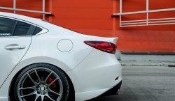 29 899 р. Крышка багажника Tuning-Sport v1  Mazda 6  GJ (2015-2024) 1-ый рестайлинг седан, 2-ой рестайлинг седан (Неокрашенная)  с доставкой в г. Таганрог. Увеличить фотографию 3