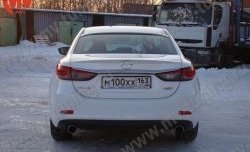 4 999 р. Козырёк на заднее стекло Boomer Design  Mazda 6  GJ (2012-2018) дорестайлинг седан, 1-ый рестайлинг седан (Неокрашенный)  с доставкой в г. Таганрог. Увеличить фотографию 4