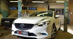 47 899 р. Капот пластиковый (с прорезаными жабрами) SkyActivSport MV-Tuning  Mazda 6  GJ (2012-2024) дорестайлинг седан, дорестайлинг универсал, 1 рестайлинг универсал, 1-ый рестайлинг седан, 2-ой рестайлинг седан, 2-ой рестайлинг универсал (Неокрашенный)  с доставкой в г. Таганрог. Увеличить фотографию 8