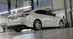 5 499 р. Накладки на задний бампер SkyActivSport  Mazda 6  GJ (2012-2015) дорестайлинг седан (Неокрашенная)  с доставкой в г. Таганрог. Увеличить фотографию 6