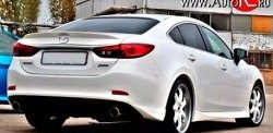 5 499 р. Накладки на задний бампер SkyActivSport  Mazda 6  GJ (2012-2015) дорестайлинг седан (Неокрашенная)  с доставкой в г. Таганрог. Увеличить фотографию 3