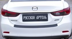 1 269 р. Накладка на задний бампер RA  Mazda 6  GJ (2012-2018) дорестайлинг седан, 1-ый рестайлинг седан  с доставкой в г. Таганрог. Увеличить фотографию 4