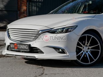 8 999 р. Решетка радиатора MV tuning Mazda 6 GJ 1 рестайлинг универсал (2015-2018) (Неокрашенная)  с доставкой в г. Таганрог. Увеличить фотографию 7