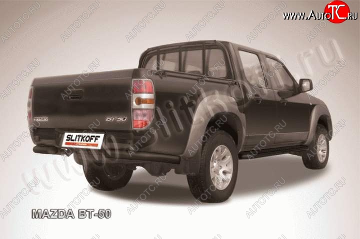 9 799 р. Уголки d76  Mazda BT-50 (2011-2015) (Цвет: серебристый)  с доставкой в г. Таганрог