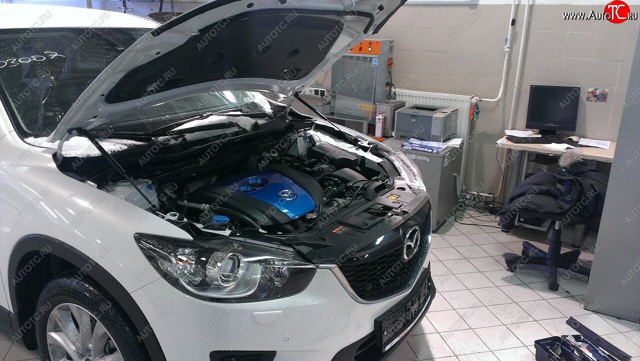 2 349 р. Упоры капота Russtal Mazda CX-5 KE рестайлинг (2015-2017)  с доставкой в г. Таганрог