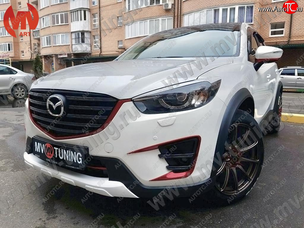 9 199 р. Расширители колесных арок MV-Tuning  Mazda CX-5  KE (2011-2017) дорестайлинг, рестайлинг (Неокрашенный)  с доставкой в г. Таганрог