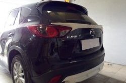 4 149 р. Накладка на задний бампер СТ v2 v2  Mazda CX-5  KE (2011-2017) дорестайлинг, рестайлинг (Неокрашенная)  с доставкой в г. Таганрог. Увеличить фотографию 5