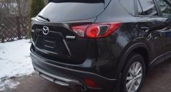 4 149 р. Накладка на задний бампер СТ v2 v2  Mazda CX-5  KE (2011-2017) дорестайлинг, рестайлинг (Неокрашенная)  с доставкой в г. Таганрог. Увеличить фотографию 8