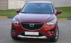 4 649 р. Накладка Sport Line на передний бампер  Mazda CX-5  KE (2011-2014) дорестайлинг (Неокрашенная)  с доставкой в г. Таганрог. Увеличить фотографию 1