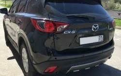 2 749 р. Накладка на задний бампер СТ v2 v2 Mazda CX-5 KE дорестайлинг (2011-2014) (Неокрашенная)  с доставкой в г. Таганрог. Увеличить фотографию 2