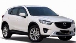 4 199 р. Накладка на передний бампер СТ v2 v2 v2 Mazda CX-5 KE дорестайлинг (2011-2014) (Неокрашенная)  с доставкой в г. Таганрог. Увеличить фотографию 3