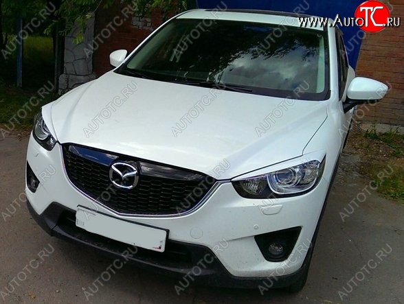 1 399 р. Реснички на фары CT v2 Mazda CX-5 KE дорестайлинг (2011-2014) (Неокрашенные)  с доставкой в г. Таганрог